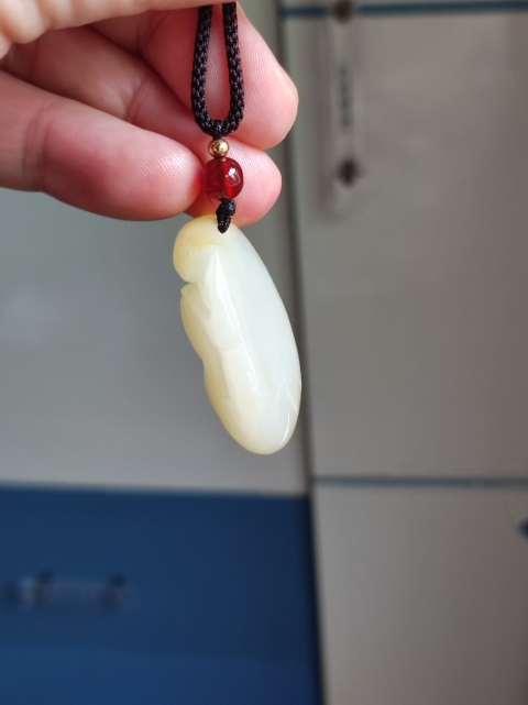 古玩玉器玉雕“鵝如意”掛件拍賣,當前價格960元