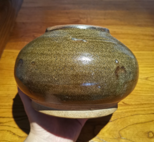 古玩陶瓷明茶葉末釉魚簍尊（器型少見）800拍賣，當前價格800元
