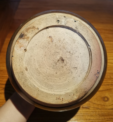 古玩陶瓷明茶葉末釉魚簍尊（器型少見）800拍賣，當前價格800元