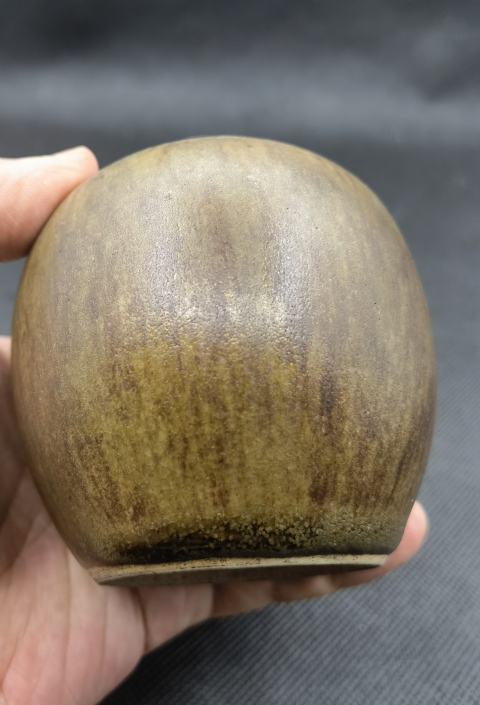 古玩陶瓷淄博窯茶葉末釉茶葉罐拍賣，當前價格1580元