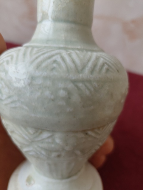 古玩陶瓷云市窯花卉紋盤口瓶拍賣,當前價格2800元