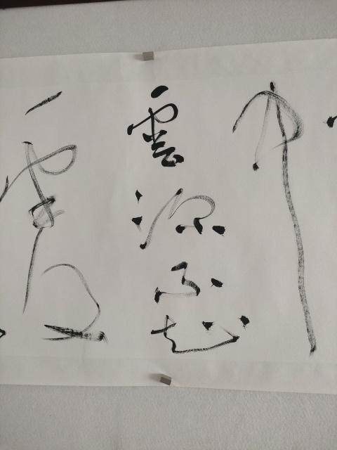 古玩字畫蘭亭獎鄧云涼草書橫幅拍賣，當前價格60元