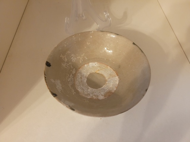 古玩陶瓷元末明初青花花卉紋賞碗拍賣(mài)，當(dāng)前價(jià)格598元