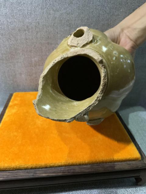 古玩陶瓷長沙窯青釉執壺標本拍賣，當前價格1800元