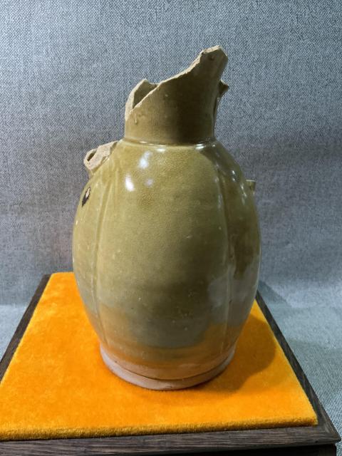 古玩陶瓷長沙窯青釉執壺標本拍賣，當前價格1800元