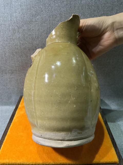古玩陶瓷長沙窯青釉執壺標本拍賣，當前價格1800元