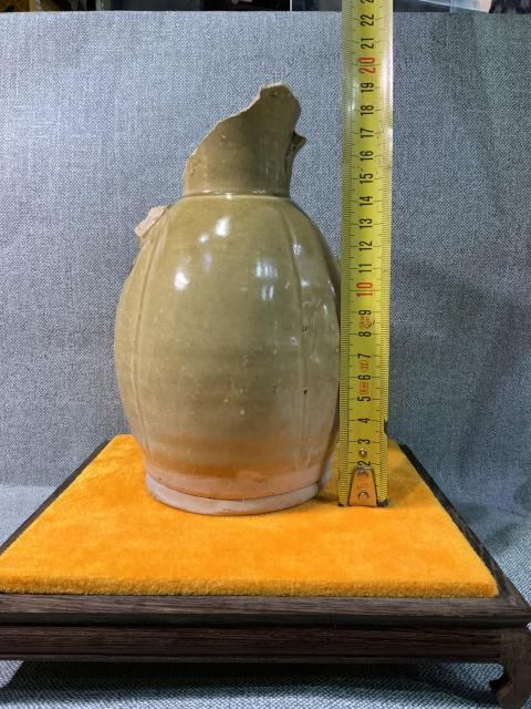 古玩陶瓷長沙窯青釉執壺標本拍賣，當前價格1800元