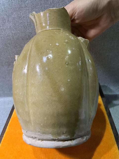 古玩陶瓷長沙窯青釉執壺標本拍賣，當前價格1800元