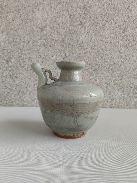 古玩陶瓷清代中期無柄壺拍賣,當前價格580元