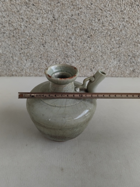 古玩陶瓷清代中期無柄壺拍賣,當前價格580元