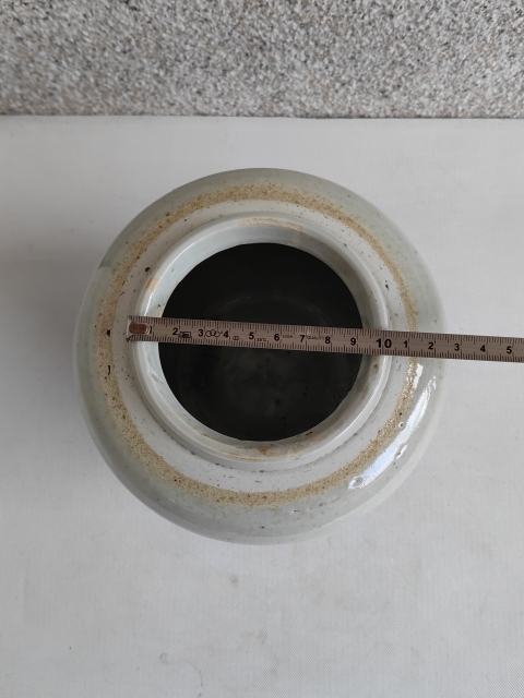 古玩陶瓷清中期白釉罐拍賣，當前價格680元