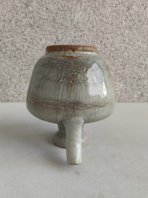 古玩陶瓷清代中期無柄壺拍賣,當前價格580元