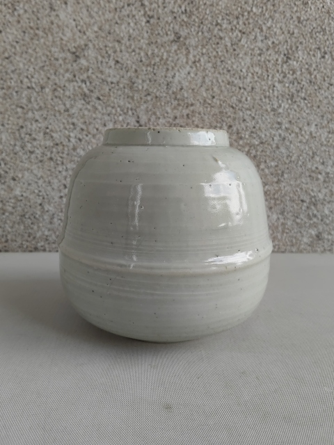 古玩陶瓷清中期白釉罐拍賣，當前價格680元