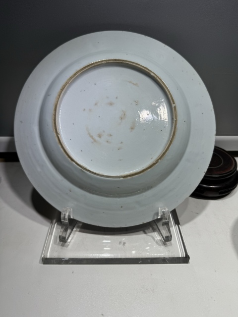 古玩陶瓷粉彩花卉紋折沿盤拍賣，當前價格1500元