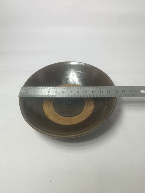 古玩陶瓷元末明初~磁州窯窯變黑釉茶碗拍賣,當前價格0元