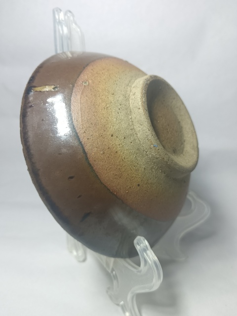 古玩陶瓷明末清初~褐釉茶碗拍賣,當前價格158元