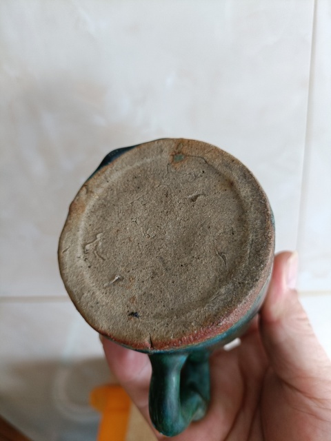古玩陶瓷晚清寶石綠.綠釉執壺拍賣，當前價格298元