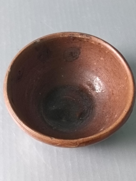 古玩陶瓷明末清初.褐釉茶碗拍賣,當前價格118元