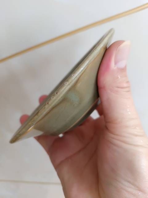 古玩陶瓷元代龍泉青瓷刻花洗拍賣,當前價格5980元