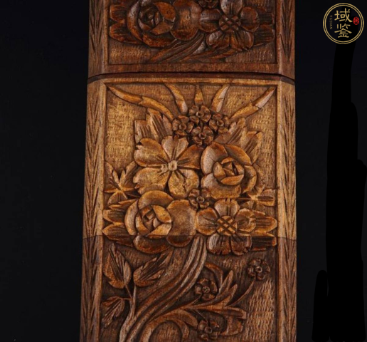 古玩雜項(xiàng)清代十三行檀香木雪茄盒拍賣，當(dāng)前價(jià)格1800元