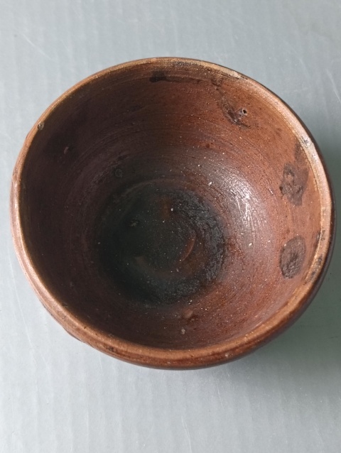 古玩陶瓷明末清初.褐釉茶碗拍賣,當前價格118元