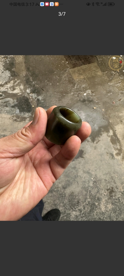 古玩玉器和田玉雕“素紋扳指”拍賣,當前價格2980元