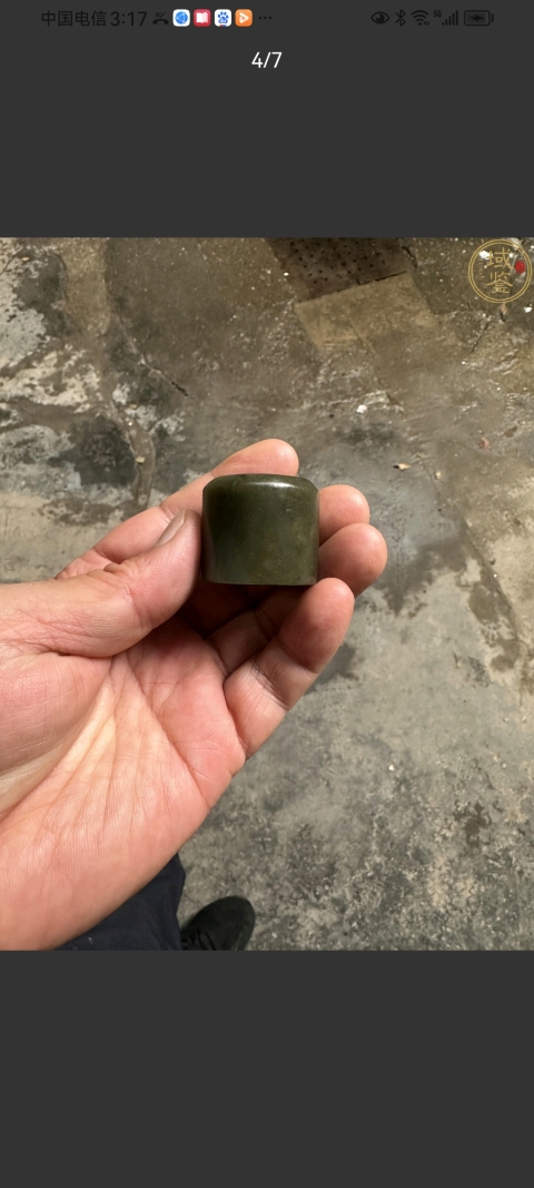 古玩玉器和田玉雕“素紋扳指”拍賣,當前價格2980元