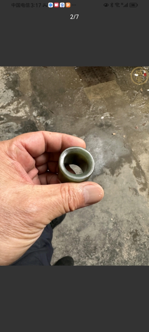古玩玉器和田玉雕“素紋扳指”拍賣,當前價格2980元
