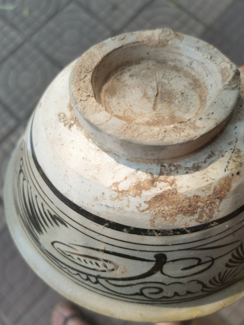 古玩陶瓷磁州窯白地褐彩碗宋金的。拍賣,當前價格999元