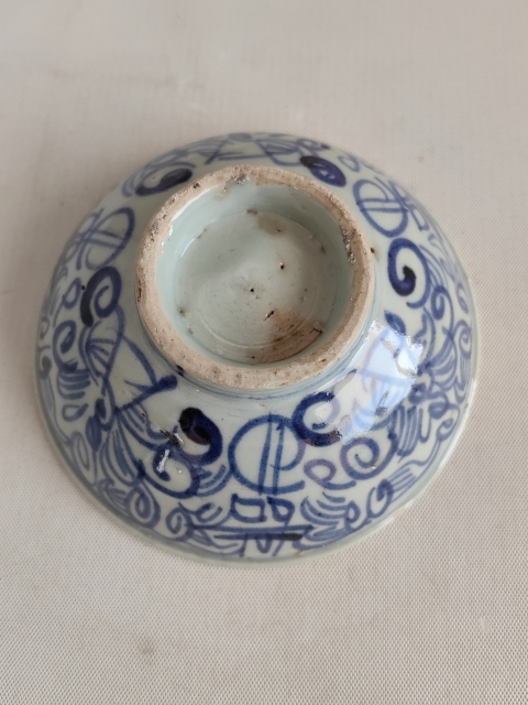 古玩陶瓷青花喜字碗拍賣，當前價格298元