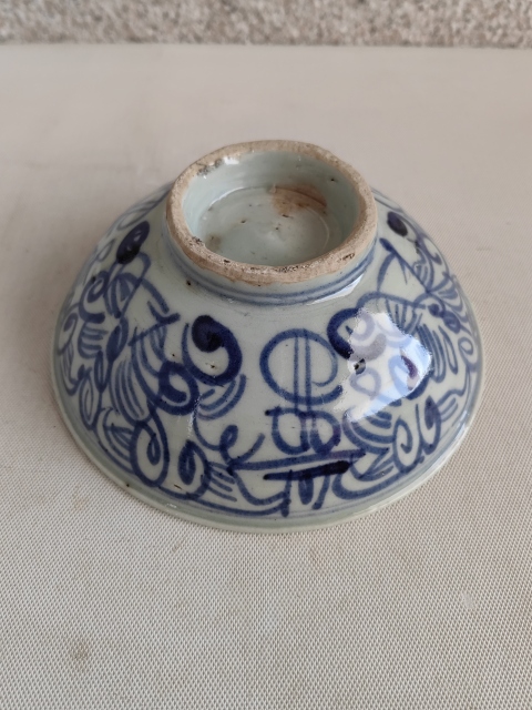 古玩陶瓷青花喜字碗拍賣，當前價格298元