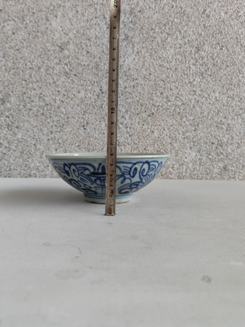 古玩陶瓷青花喜字碗拍賣，當前價格298元