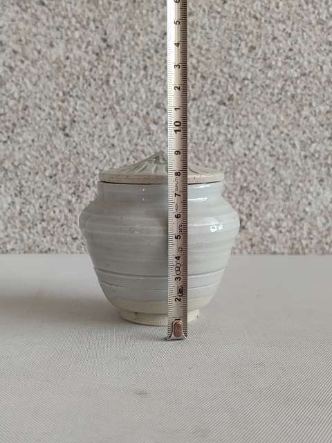 古玩陶瓷青白釉塔式罐拍賣,當前價格450元