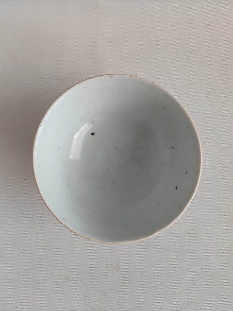 古玩陶瓷豆青釉茶碗拍賣,當前價格550元
