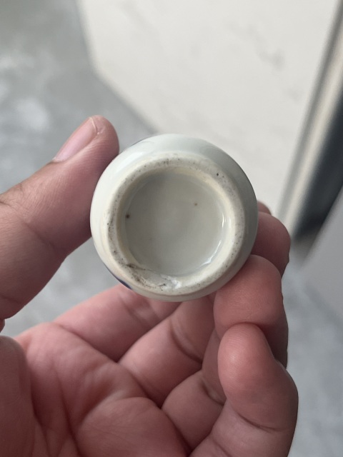 古玩陶瓷青花魚藻紋鼻煙壺拍賣,當前價格1800元