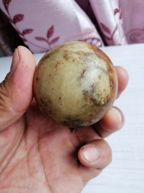 古玩玉器清代玉手球拍賣，當(dāng)前價格2866元