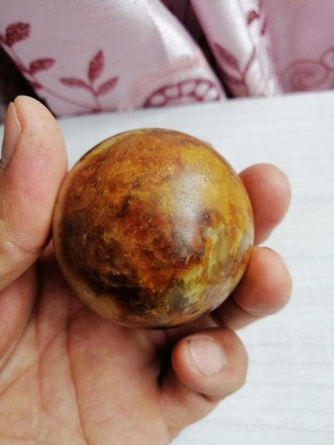 古玩玉器清代玉手球拍賣，當(dāng)前價格2866元