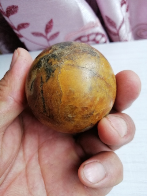 古玩玉器清代玉手球拍賣，當(dāng)前價格2866元