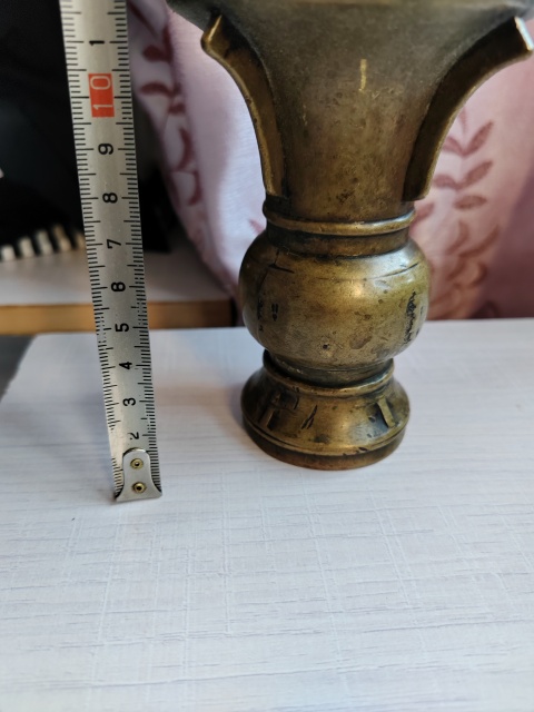 古玩雜項清代銅花觚拍賣，當前價格2333元