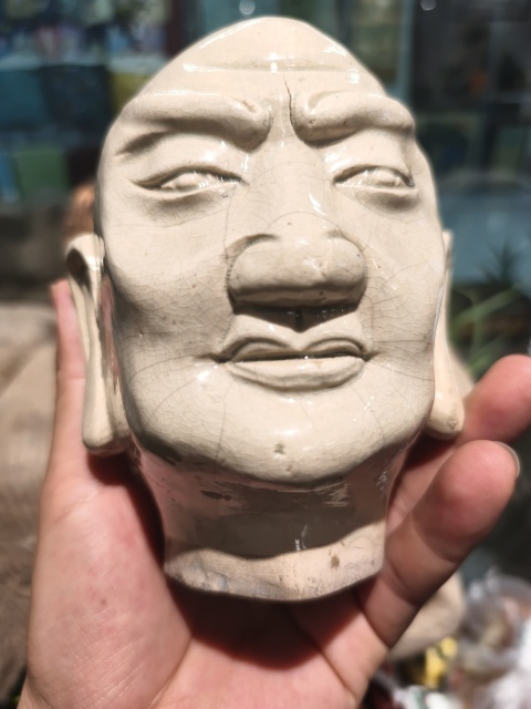古玩陶瓷漳州窯羅漢頭像拍賣，當前價格48000元