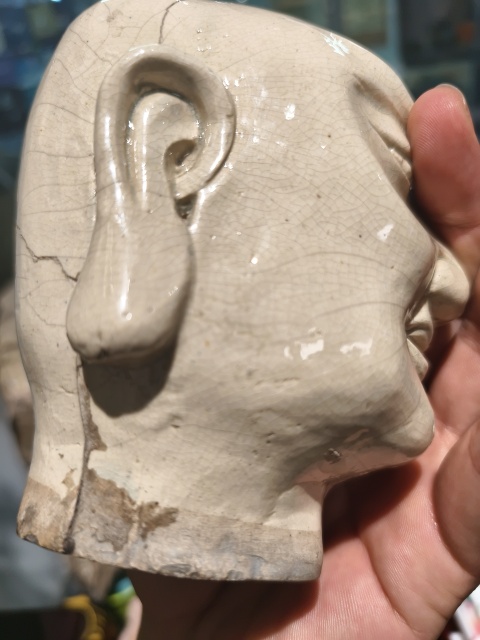 古玩陶瓷漳州窯羅漢頭像拍賣，當前價格48000元