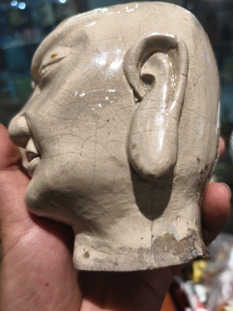 古玩陶瓷漳州窯羅漢頭像拍賣，當前價格48000元