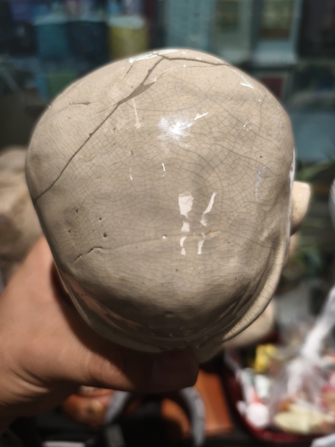 古玩陶瓷漳州窯羅漢頭像拍賣，當前價格48000元