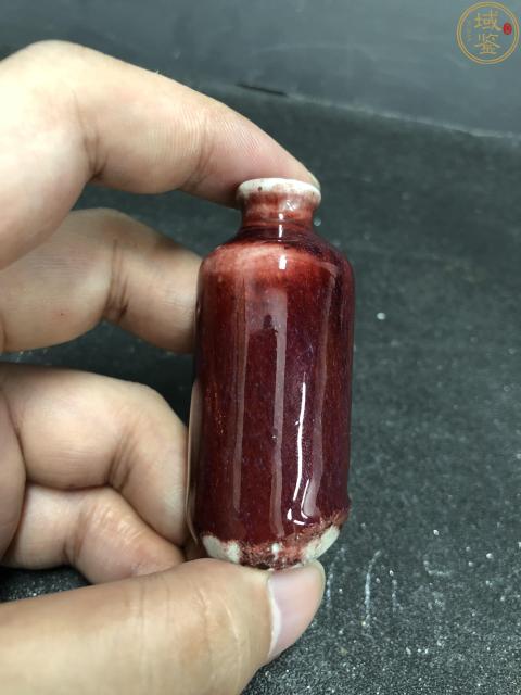 古玩陶瓷晚清朗窯紅鼻煙壺拍賣,當(dāng)前價(jià)格6999元