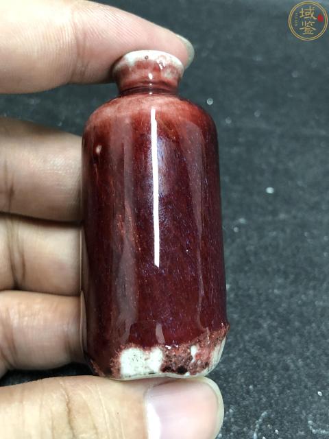 古玩陶瓷晚清朗窯紅鼻煙壺拍賣,當(dāng)前價(jià)格6999元