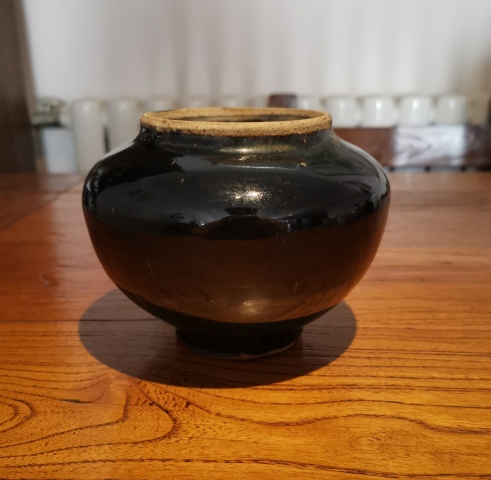 古玩陶瓷《平臺(tái)實(shí)物保真》金元時(shí)期兔毫釉茶入拍賣,當(dāng)前價(jià)格5888元
