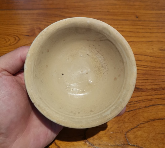 古玩陶瓷元白釉撇口盞拍賣,當(dāng)前價格399元