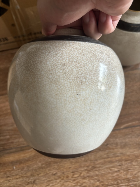 古玩陶瓷哥釉茶葉罐拍賣，當前價格788元