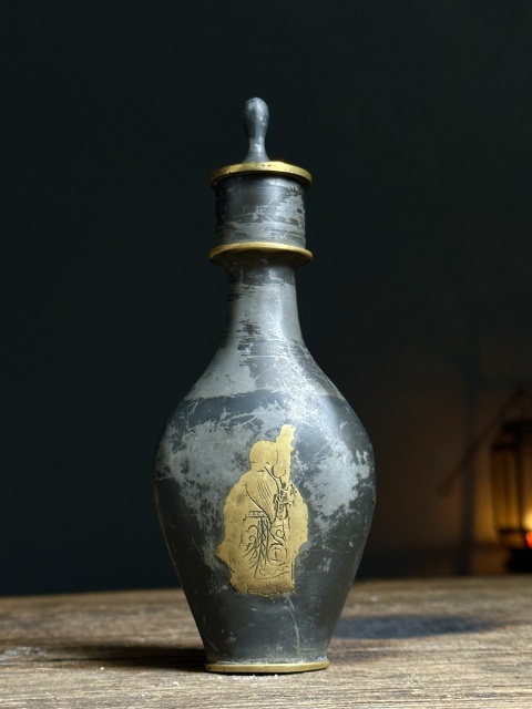 古玩雜項點銅酒咂拍賣,當前價格2200元
