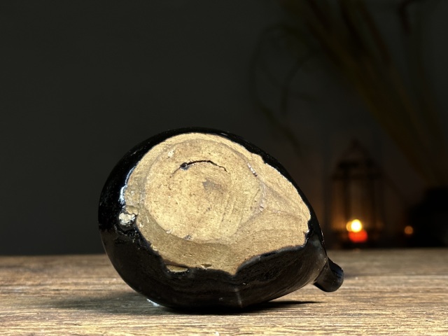 古玩陶瓷明末清初?黑釉水注拍賣，當前價格1600元